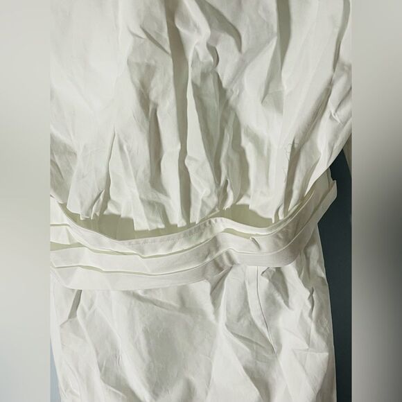 NWT $495 Alexander wang CROSS DRAPE SHIRTDRESS IN COMPACT COTTON - Picture 10 of 14